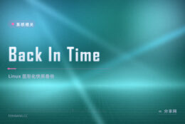 Linux 误删文件找不回：Back In Time 图形快照按时间点翻
