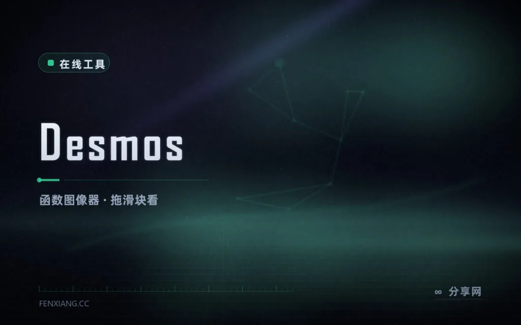 函数画出来才懂:Desmos 在线画图,拖滑块看变化