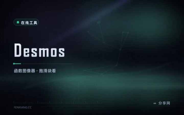 函数画出来才懂：Desmos 在线画图，拖滑块看变化