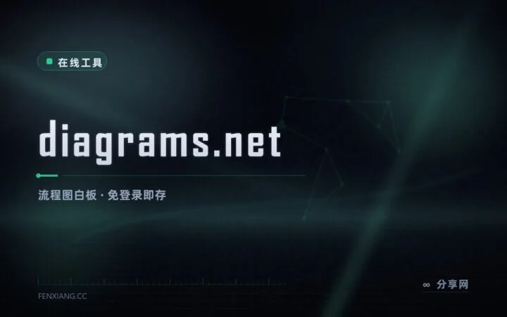 画流程图就认它：diagrams.net 开源白板，免登录