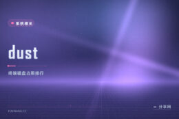 服务器上想快速看谁占地方：dust 开源免费，一条命令列出体积排行