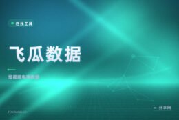 飞瓜数据：抖音快手带货监测，选品跟达人看直播数据