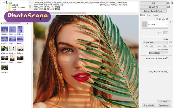 一堆照片要批量处理：PhotoScape 免费，改尺寸加边框拼图一条龙