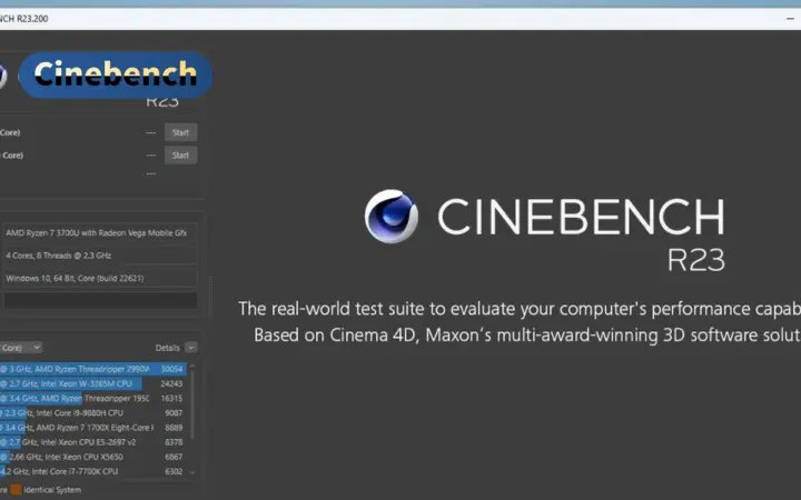 Cinebench 渲染跑分：CPU 多核实力一测便知，跨平台同场比