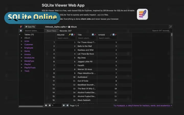 不想装数据库？SQLite Online 浏览器里直接建表、跑 SQL、看结果