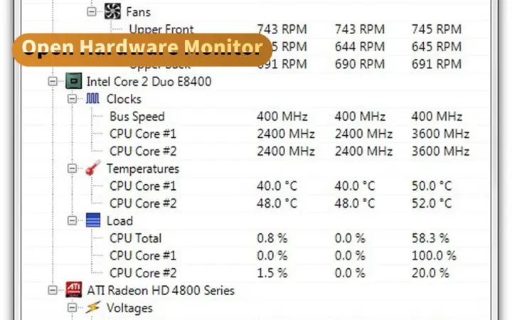 电脑里每度电每度温都看得见：Open Hardware Monitor 开源，实时监控硬件