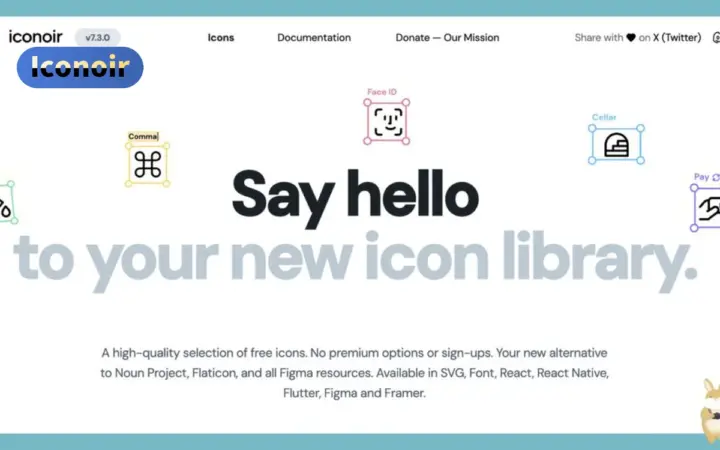 圆润现代的开源图标库：Iconoir 免费可商用，主题切换无压力