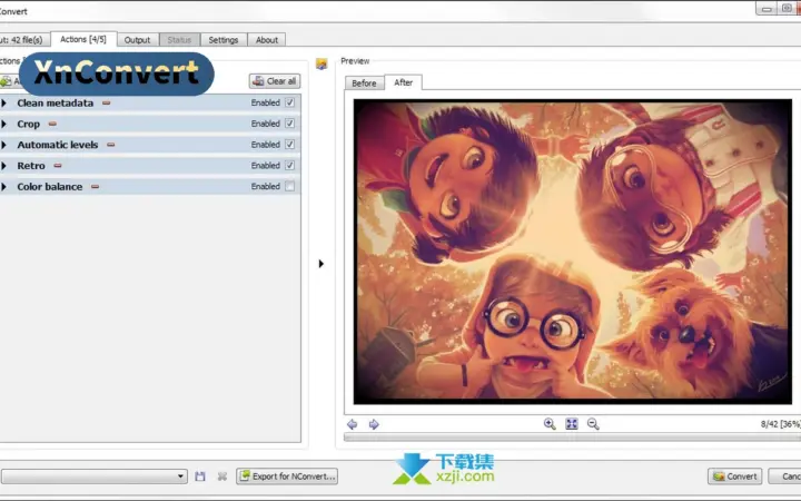 封面图一次转一百张：XnConvert 免费，图片批量处理