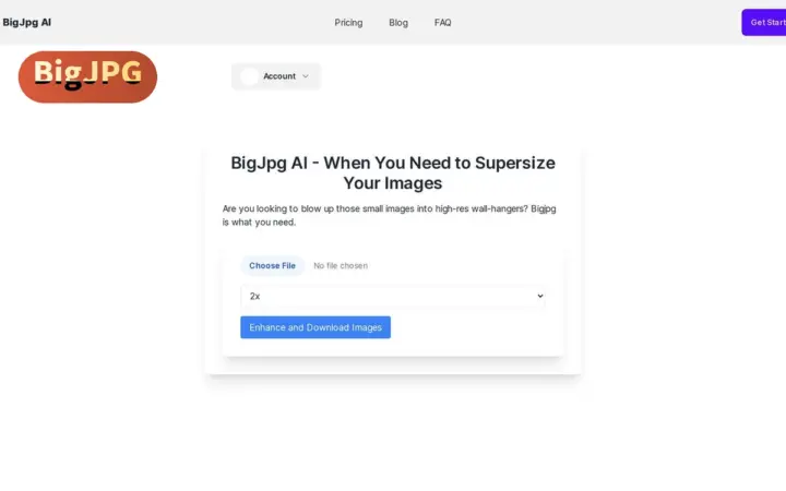 小图放大不糊：BigJPG AI 智能扩容，免登录即放大