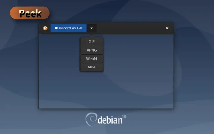 录段 GIF 演示最轻：Peek 开源免费，Linux 上录屏转 GIF