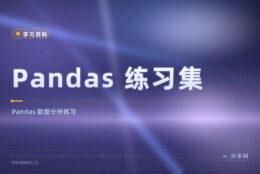 Pandas 练习集：开源数据集免费练，边做边学数据分析