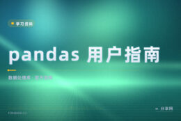 pandas 用法记不全：官方用户指南按主题查最快