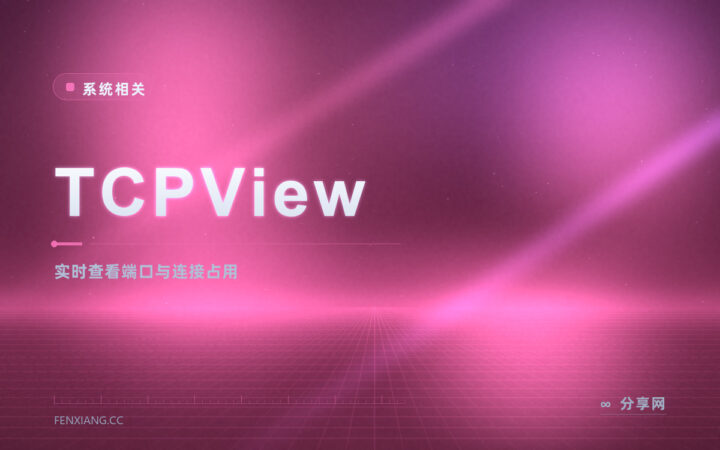 端口被占用找不到是谁：TCPView 把占用进程揪出来
