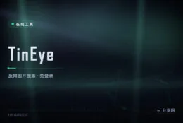 以图搜图查出处：TinEye 反向图片搜索，免登录免费