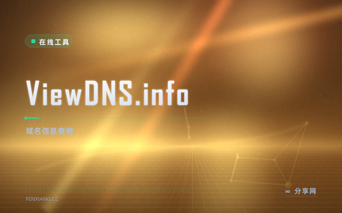 ViewDNS.info 功能与界面概览 — 域名信息查询
